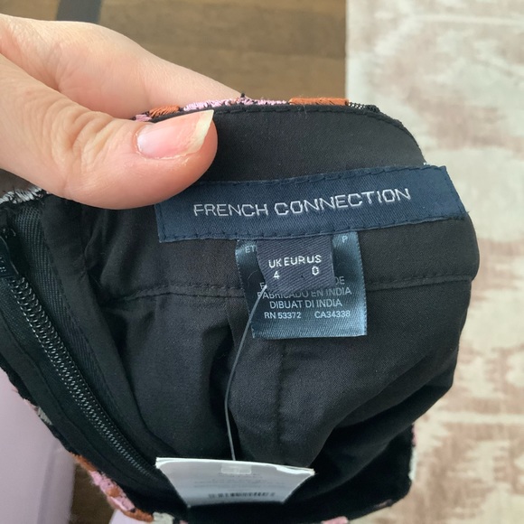 FRENCH CONNECTION Astrida Aliyha Lace Mini Skirt Moonless Night Multi Size XS - Picture 10 of 11